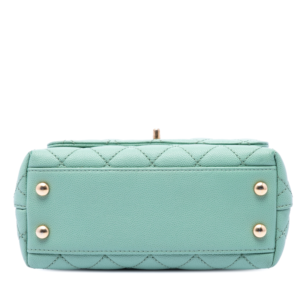 Pre-Loved Chanel Extra Mini Quilted Caviar Coco Top Handle Bag - Picture 3 of 6